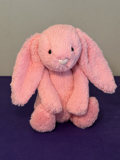 Jellycat Medium Bashful Sorbetto Coniglietto Candy Coniglio Rosa 12” Ritirato Raro Giocattolo Morbido-