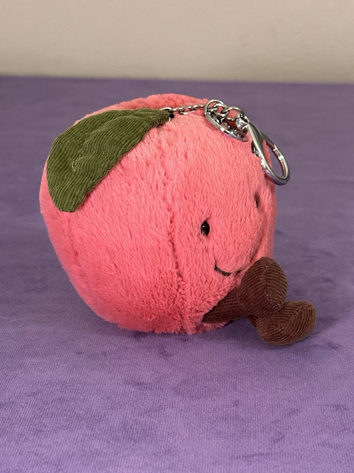 Charm borsa ciliegia Jellycat divertente nuovo senza etichette frutta cibo ciliegie giocattolo morbido raro-