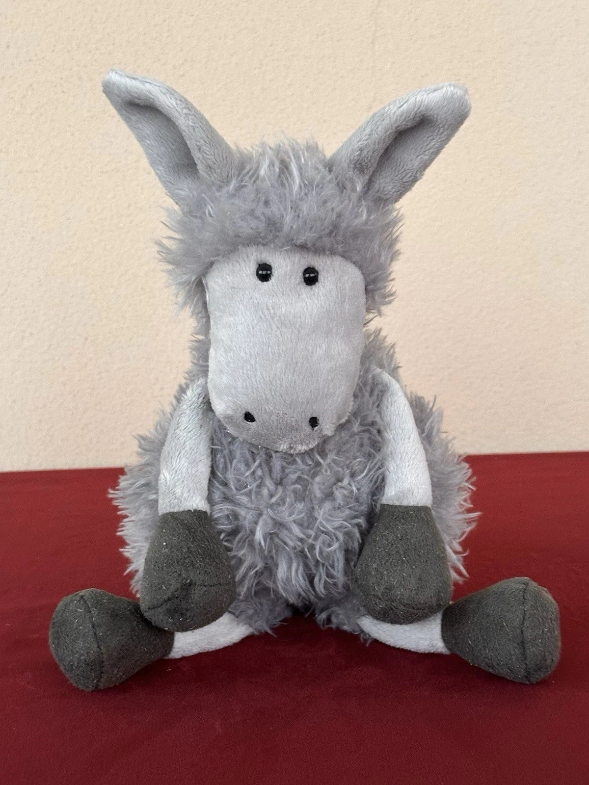 Jellycat Tiggalope Donkey Rare Retired Soft Toy Grey Mule Plush Toy cm.36