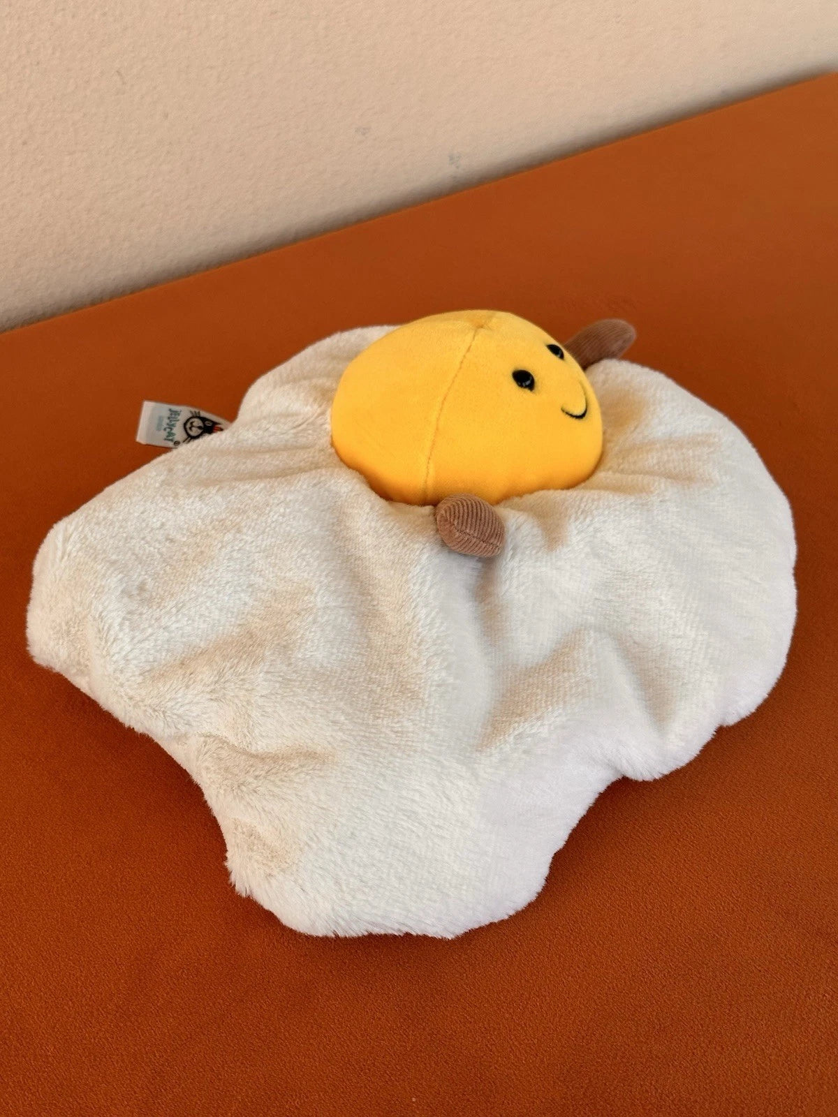 Jellycat Amuseable Fried Egg BNWOT Rare Retired Collectible Soft Toy Plush