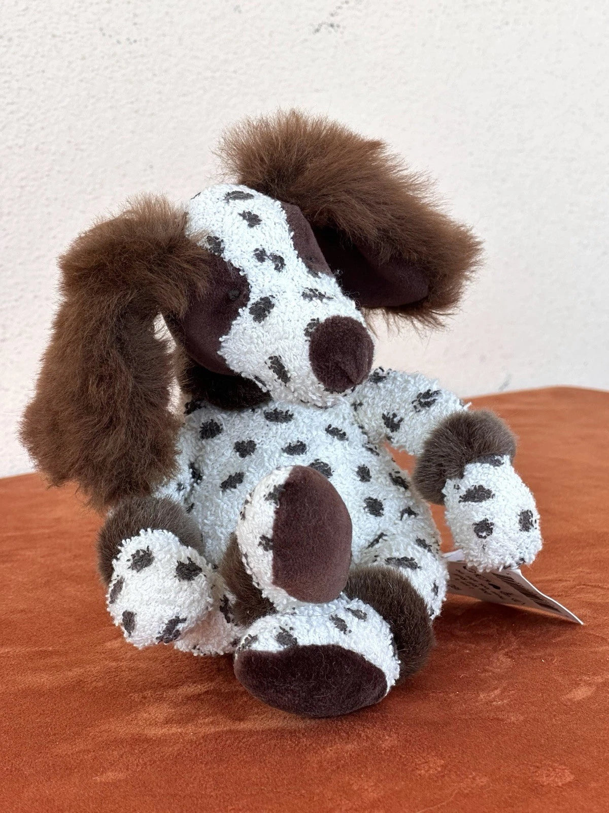 NUOVO Jellycat Riff Ruff Dog Nuovo con etichette Raro Vintage Springer Spaniel Morbido Giocattolo Ritirato
