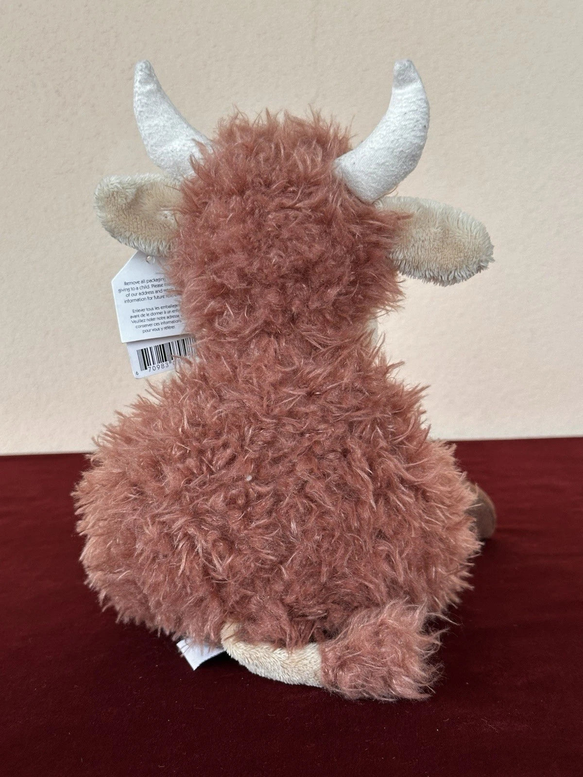 New Jellycat Tiggalope Highland Cow BNWT Retired Brown Long Soft Coat Plush cm36