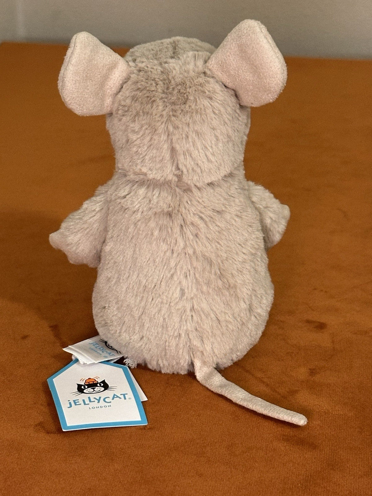 NUOVO Jellycat Nippit Mouse Nuovo con etichette Difficile da Trovare Ultra Raro Beige Topi Ritirato Peluche-