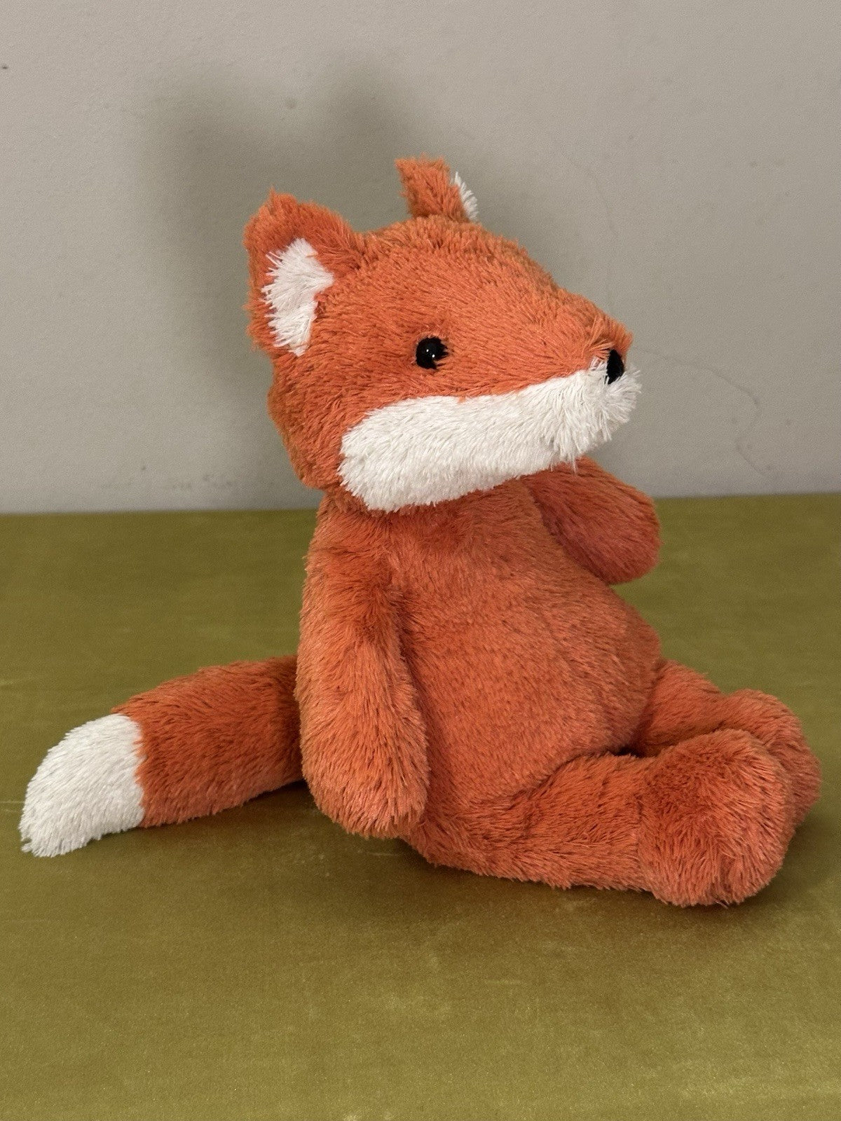 Peluche Jellycat Cushy Fox Vivid Orange Fox giocattolo morbido raro ritirato medio 12"-