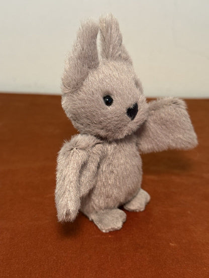 Pipistrello Jellycat Fluffy nuovo con etichette piccolo Nocturne bambino grigio 12 cm estremamente raro ritirato-