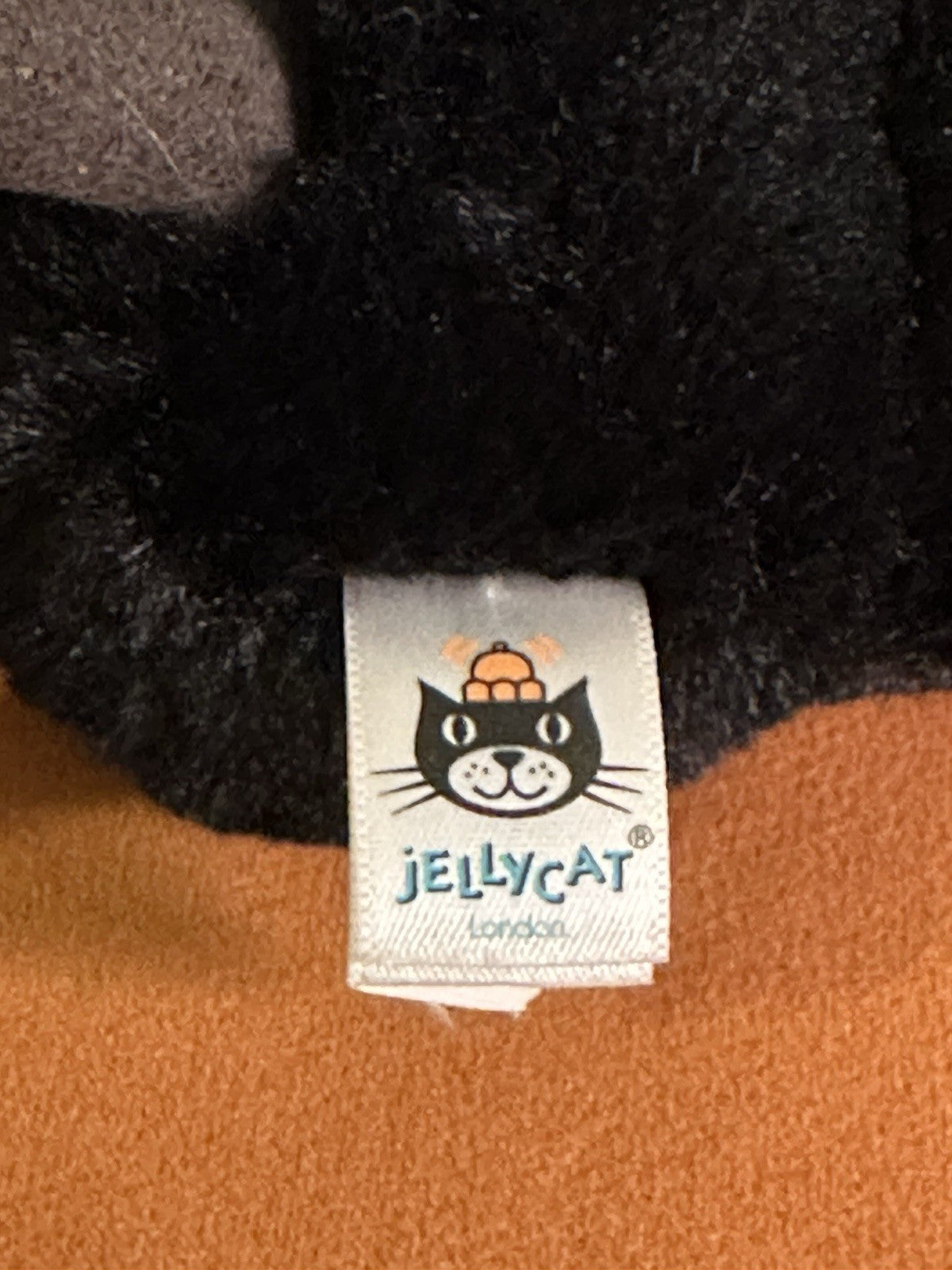 Peluche insetto Jellycat Farrell Fly nuovo senza etichette nero seta lucido raro giocattolo morbido ritirato-