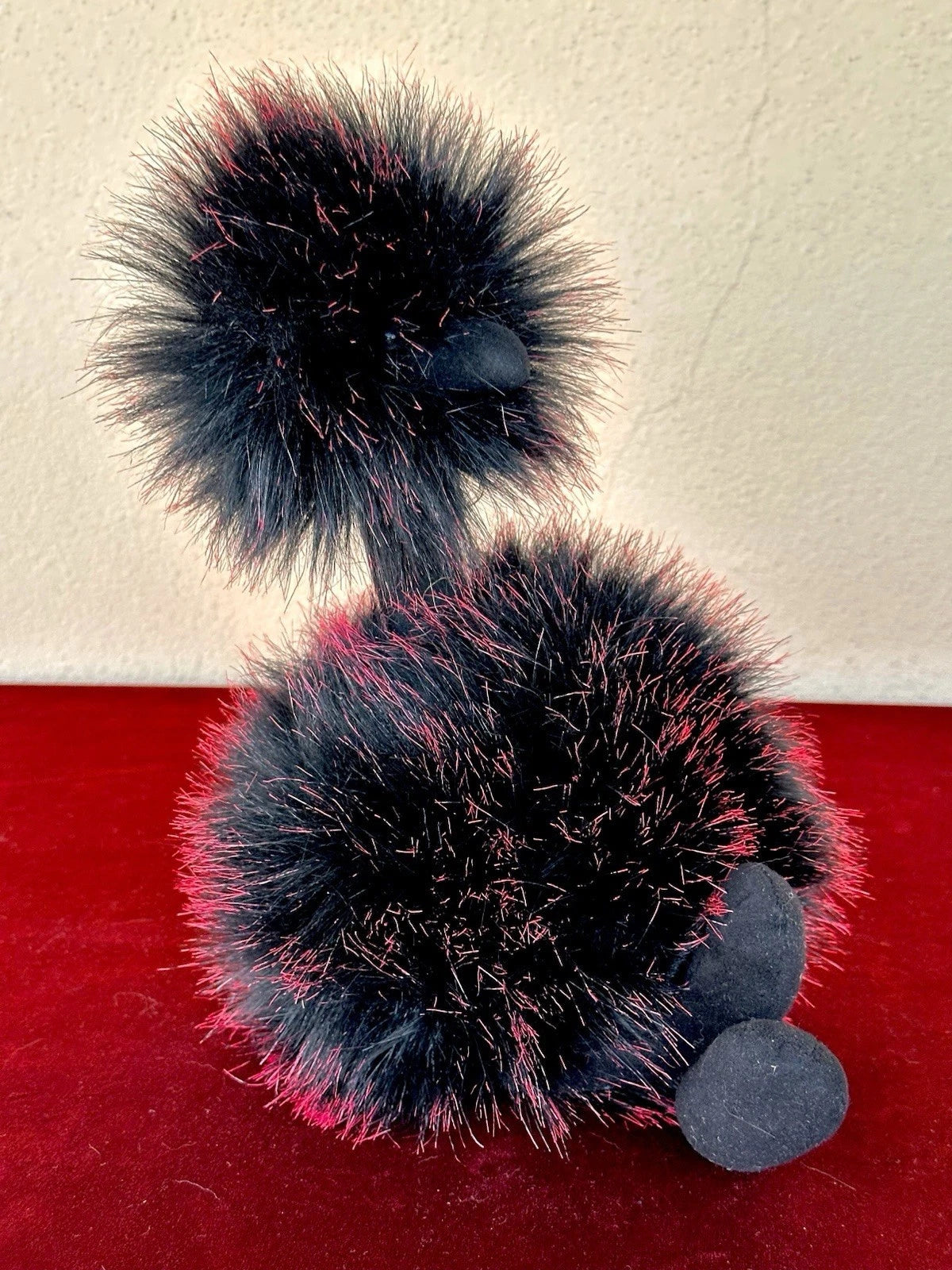 Jellycat Liquorice Pompom BNWOT Soft Toy 13in Rare Fluffy Ostrich Bird Plush