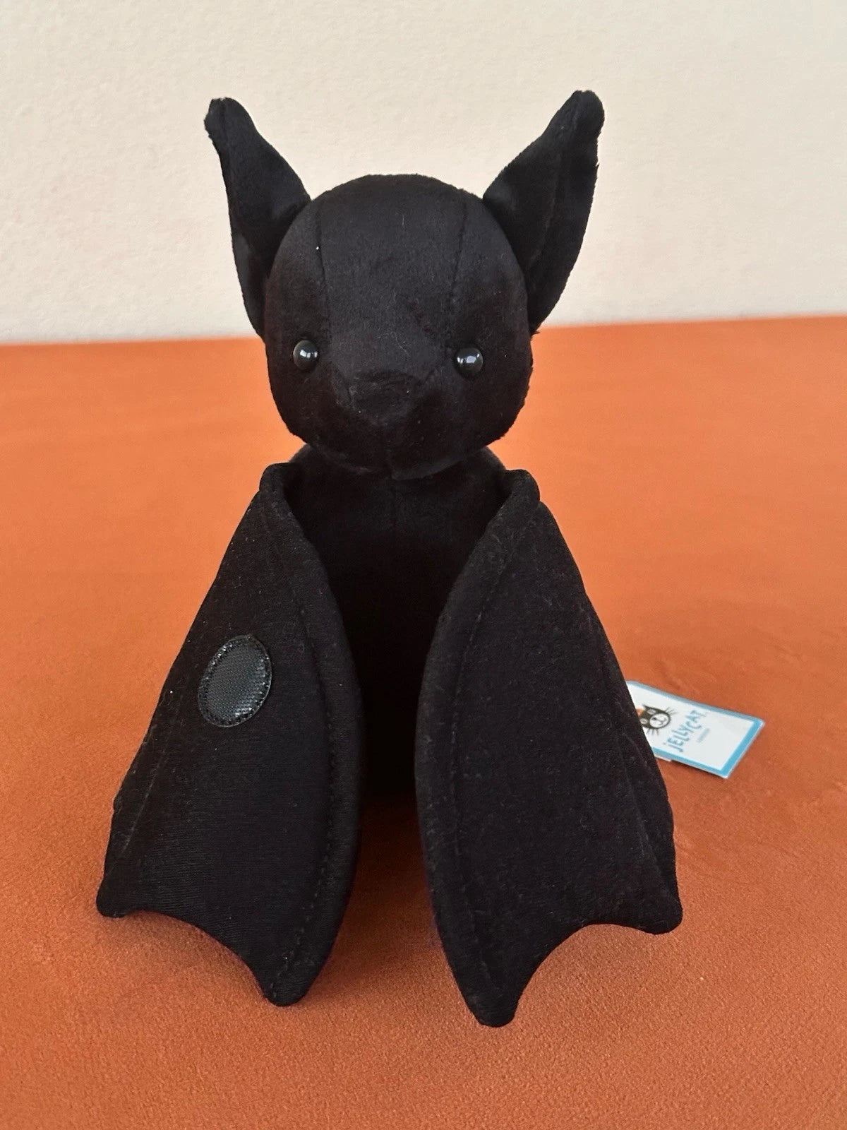 NEW Jellycat Wrapabat Black BNWT Velvety Dark Bat Retired Halloween Rare Plush
