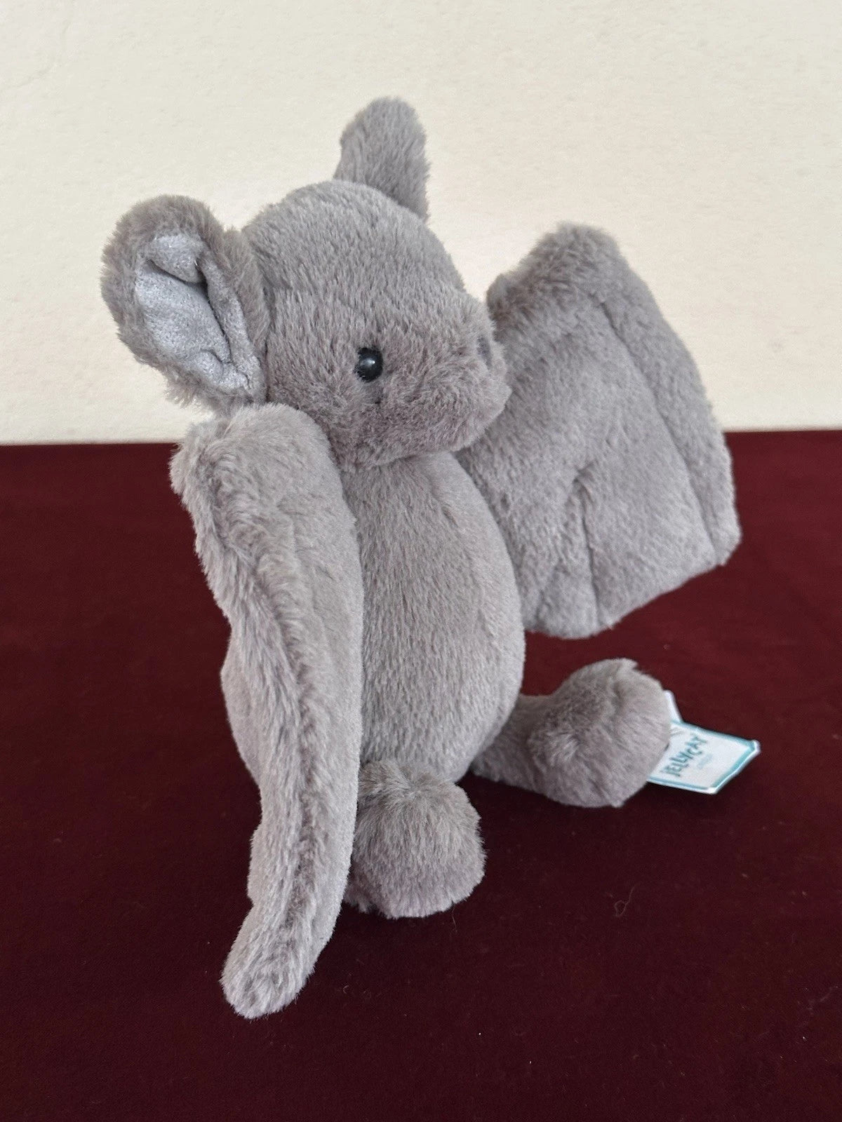 New Jellycat Small Bashful Bat BNWT Retired Rare Halloween Grey Bat Plush cm.20