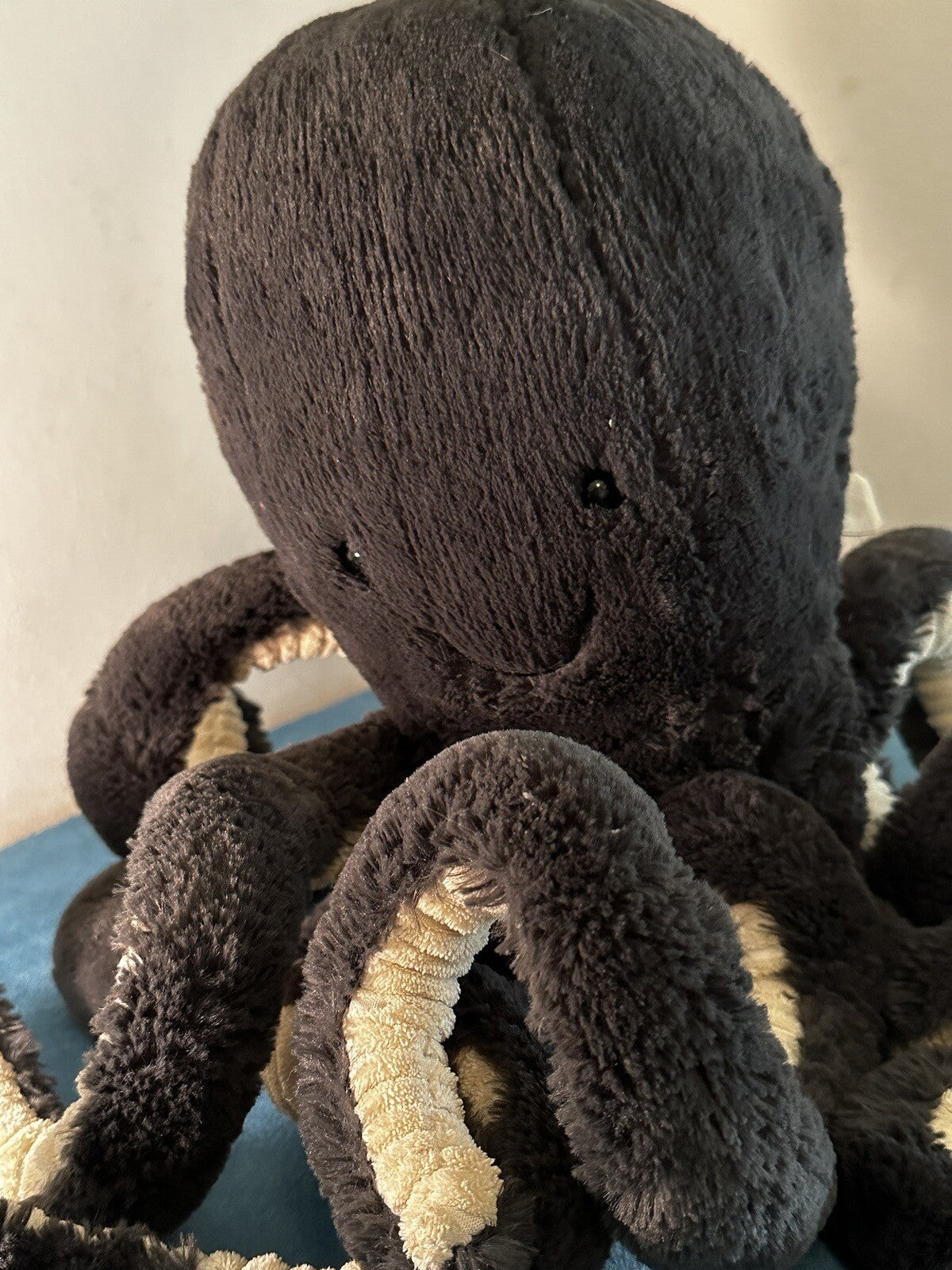 Jellycat Grande Polpo Inchiostrato Giocattolo Morbido Nero Grigio Scuro Creatura Marina OD2INK Ritirato-