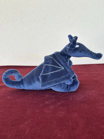 Jellycat Moonlight Dragon raro drago vellutato blu navy in pensione giocattolo morbido peluche