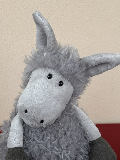 Jellycat Tiggalope Donkey Rare Retired Soft Toy Grey Mule Plush Toy cm.36