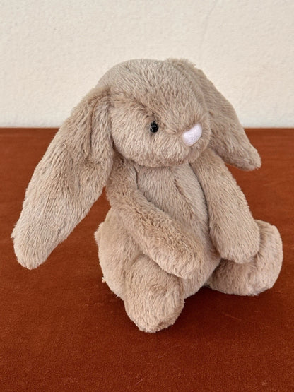 Jellycat Small Bashful Biscuit Bunny BNWOT Retired Brown Beige Rabbit Rare Plush