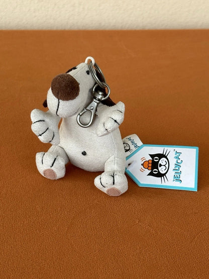 NUOVO portachiavi Jellycat Bumble Mutt nuovo con etichette cucciolo cane raro borsa ritirata ciondolo portachiavi
