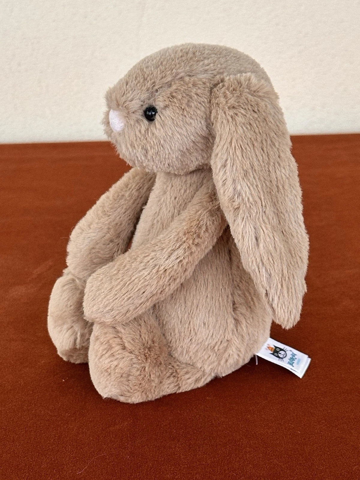 Jellycat Small Bashful Biscuit Bunny BNWOT Retired Brown Beige Rabbit Rare Plush