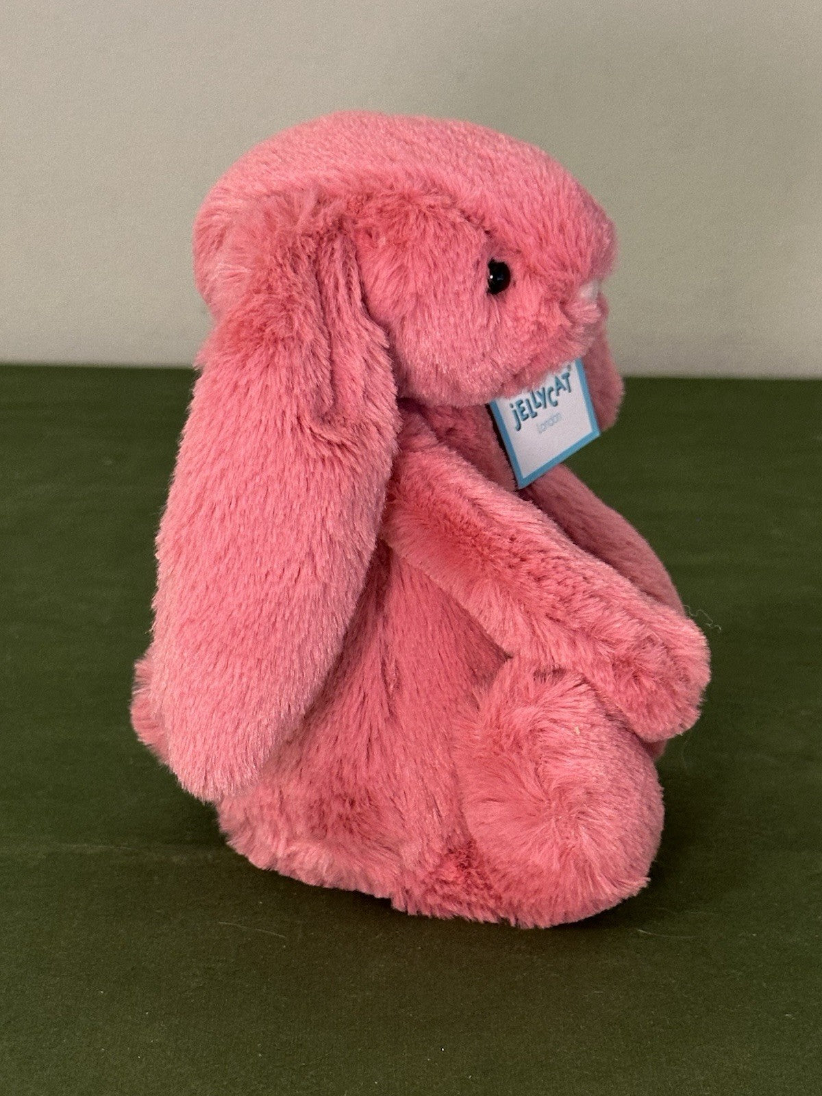 NUOVO coniglietto Jellycat Small Bashful Cerise nuovo con etichette rosa coniglio ciliegia raro ritirato 12"-