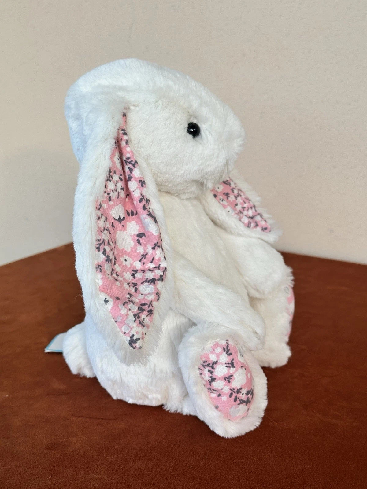 NUOVO coniglietto Jellycat Medium Bashful crema fiori ciliegio nuovo con etichette coniglio in pensione peluche