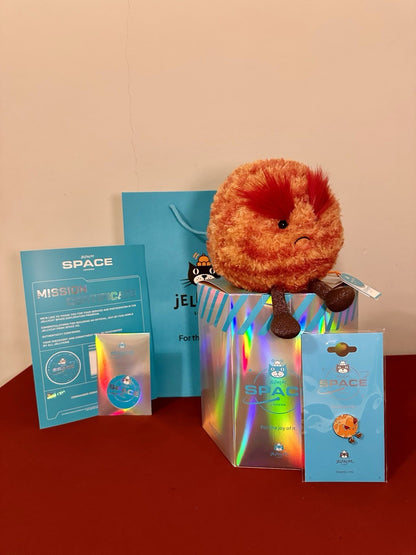 NUOVO Jellycat Amuseables Planet Mars nuovo con etichette collezione spaziale esclusiva set completo-