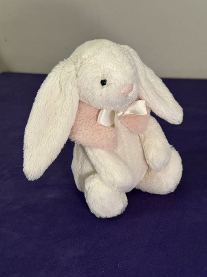 Peluche coniglio invernale Jellycat Bashful crema coniglietto neve pensionato raro bianco e rosa-