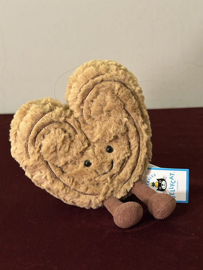 NUOVO Jellycat Amuseables Philippe Palmier Nuovo con etichette Parigi Esclusiva Pasticceria Cuori-