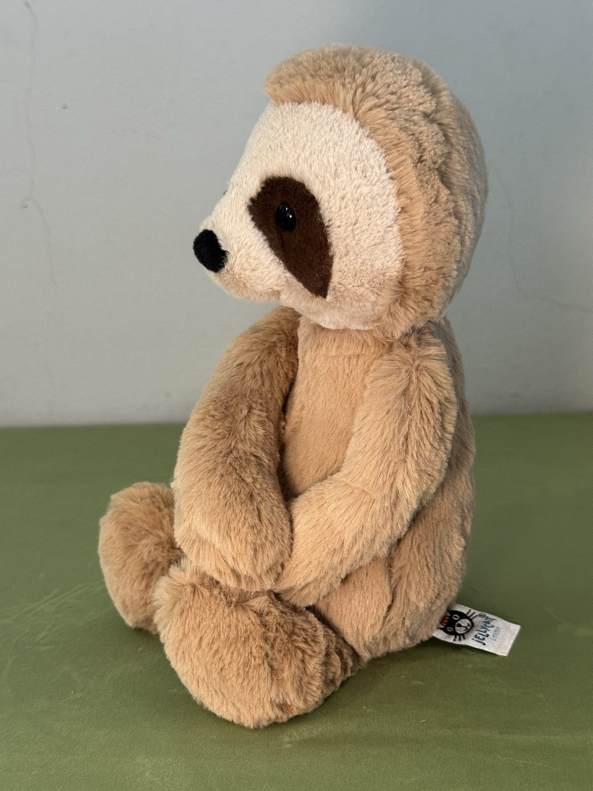Peluche Jellycat Medium Bashful Sloth nuovo senza etichette ritirato raro animale selvatico giocattolo morbido-