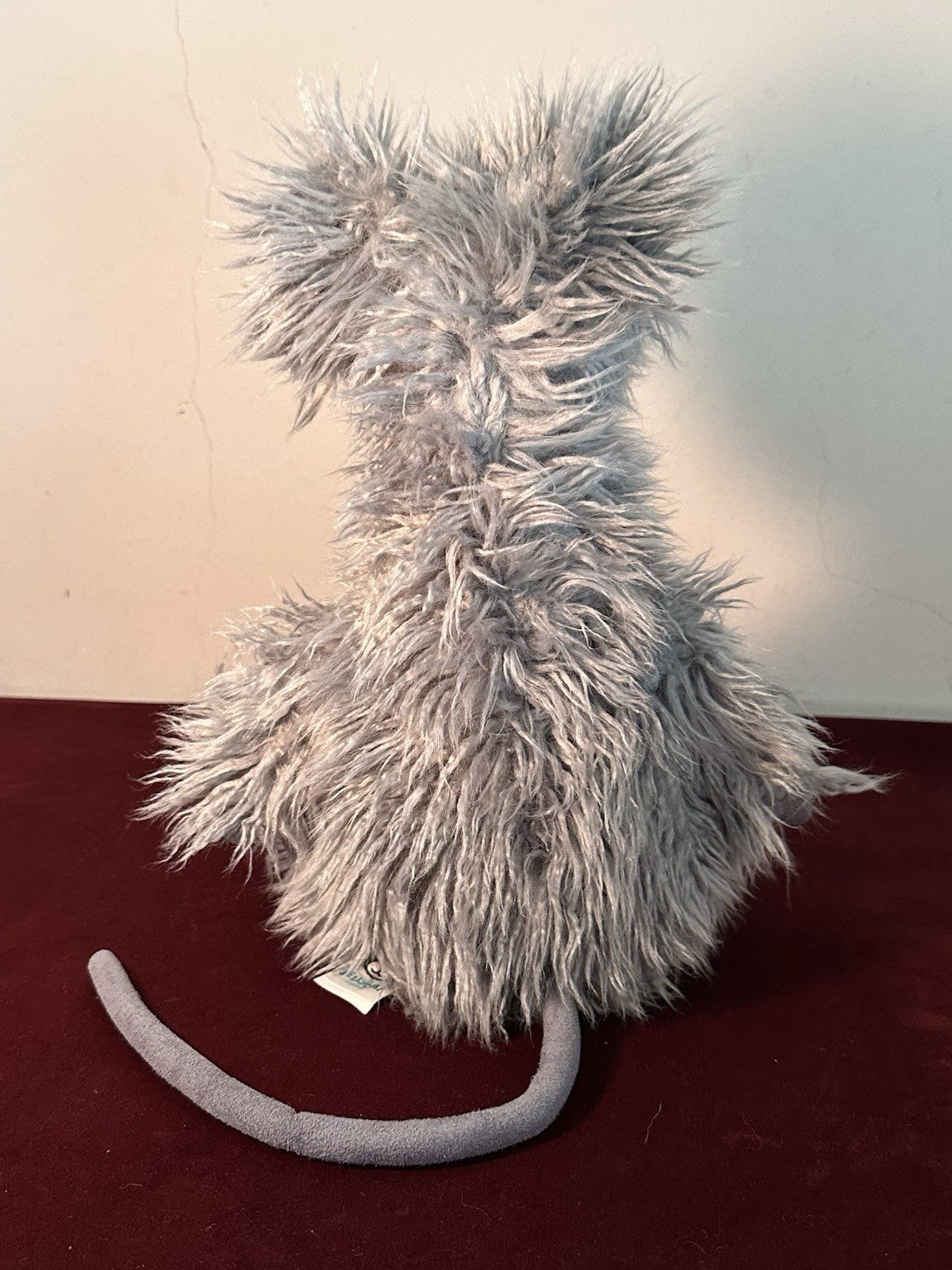 Jellycat Remington Rat topo grigio da collezione morbido scruffy topi ritirati raro 14"-
