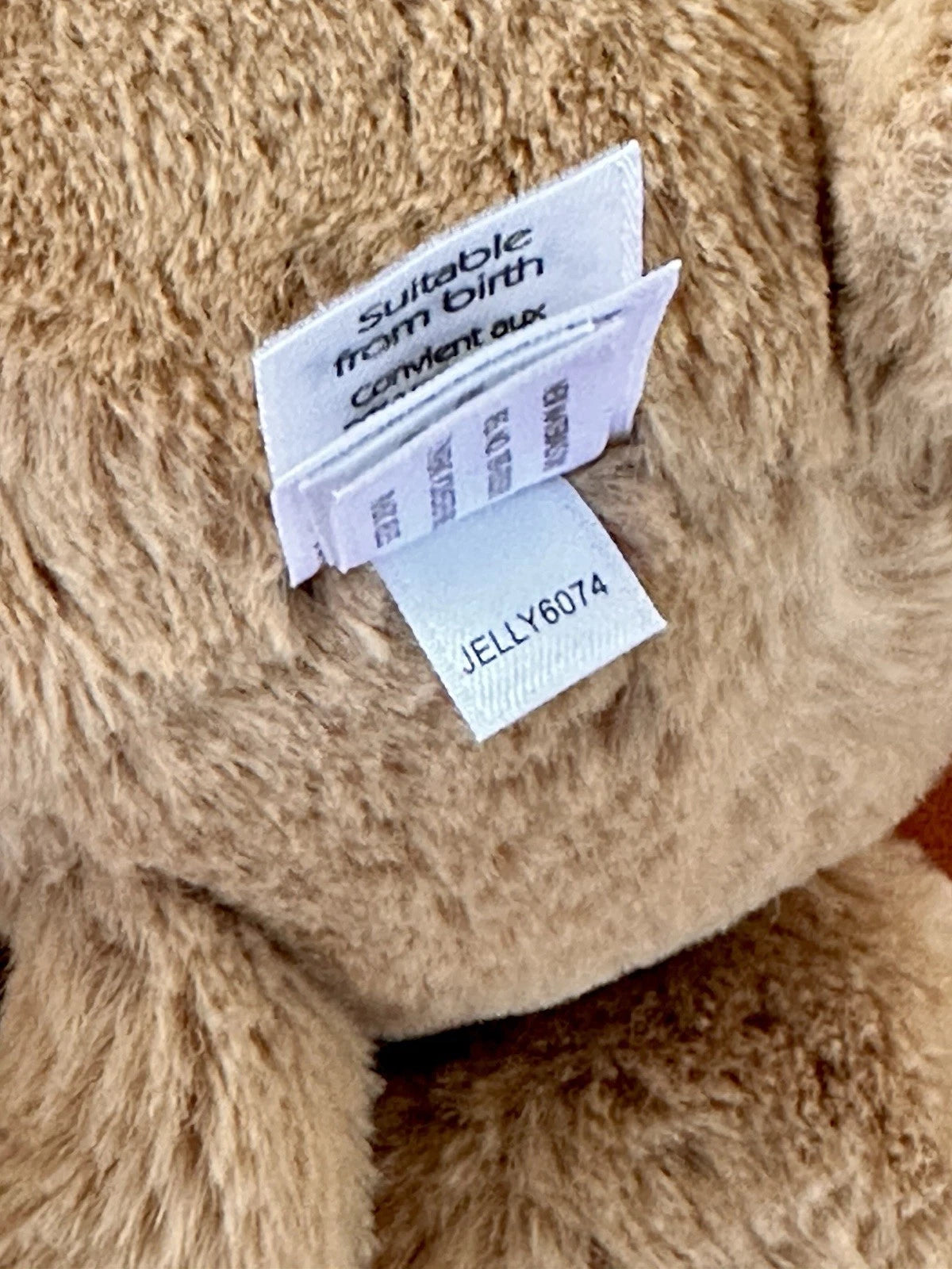 Jellycat piccolo coniglietto biscotto timido nuovo senza etichette coniglio marrone beige in pensione raro peluche