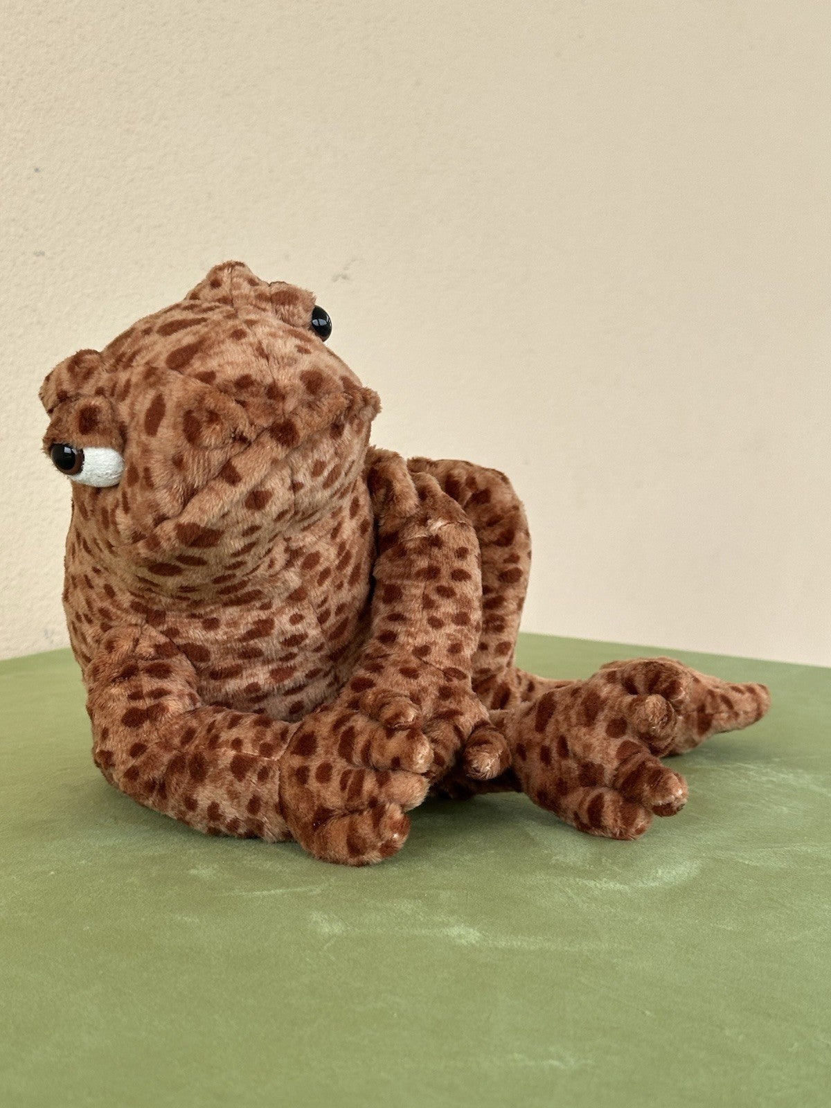 NUOVO Jellycat Toby Toad nuovo con etichette marrone medio morbido giocattolo berretto 12" ritirato raro peluche-