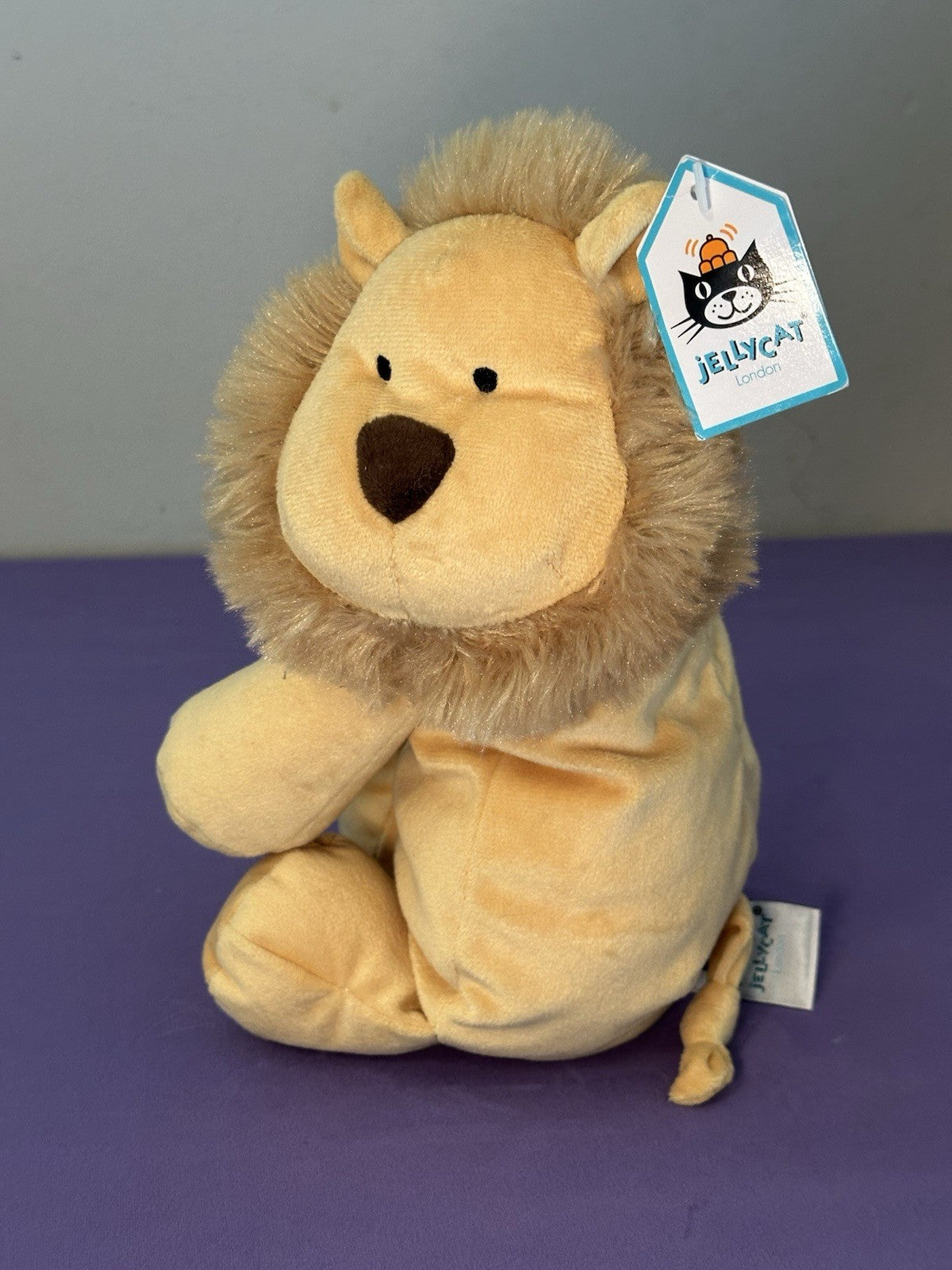 NUOVO Jellycat Dozydou Lion nuovo con etichette gatti selvatici raro giocattolo morbido ritirato grande gatto peluche-