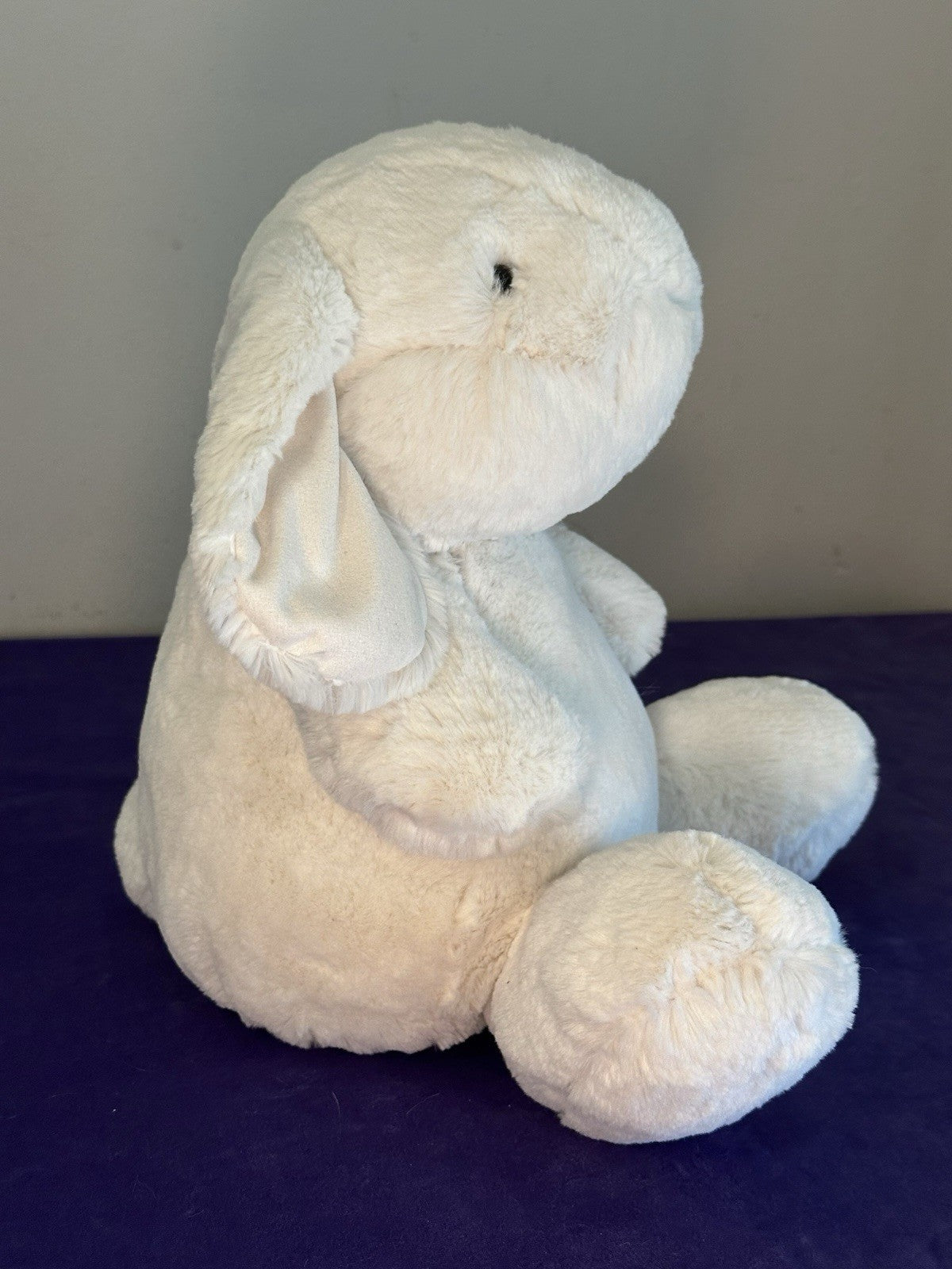 Bonpoint x Jellycat GRANDE coniglietto bianco crema nuovo senza etichette da collezione raro coniglio ritirato-
