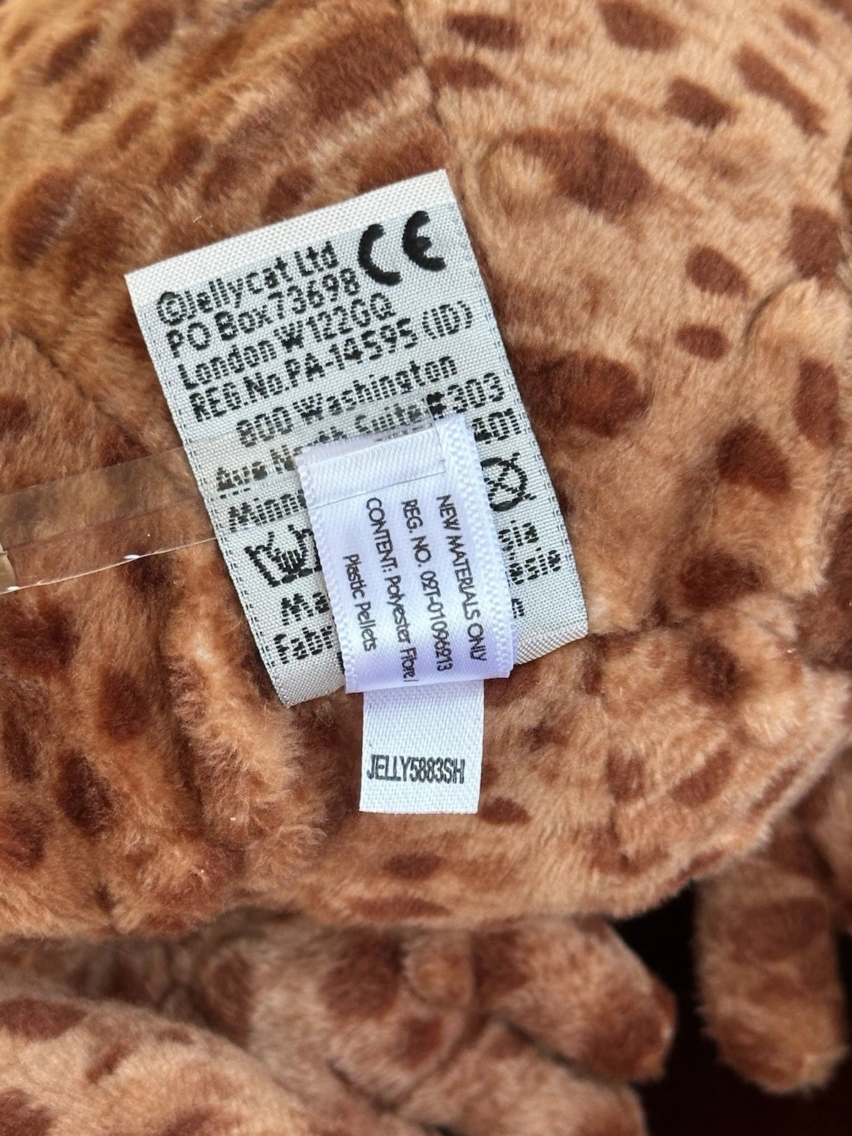 Peluche Jellycat Toby Toad nuovo senza etichette marrone medio morbido giocattolo berretto 12" ritirato raro