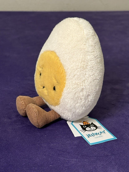 NUOVO Jellycat Amuseable Sorry uovo bollito nuovo con etichette ritirato raro cibo uova tristi peluche-