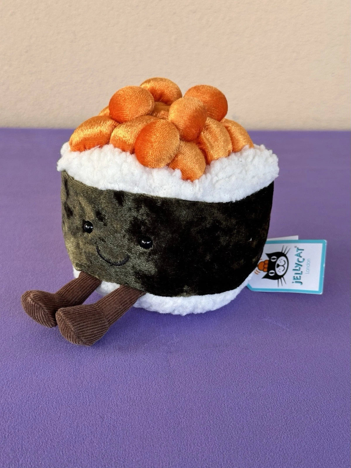 New Jellycat Silly Sushi Maki BNWT Rare Retired Food Fish Soft Toy Plush HTF