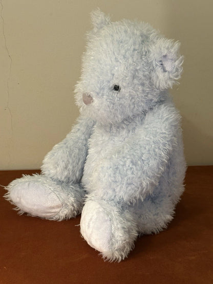 Orsacchiotto Jellycat Large Whisper Bear nuovo senza etichette raro HTF azzurro chiaro giocattolo morbido