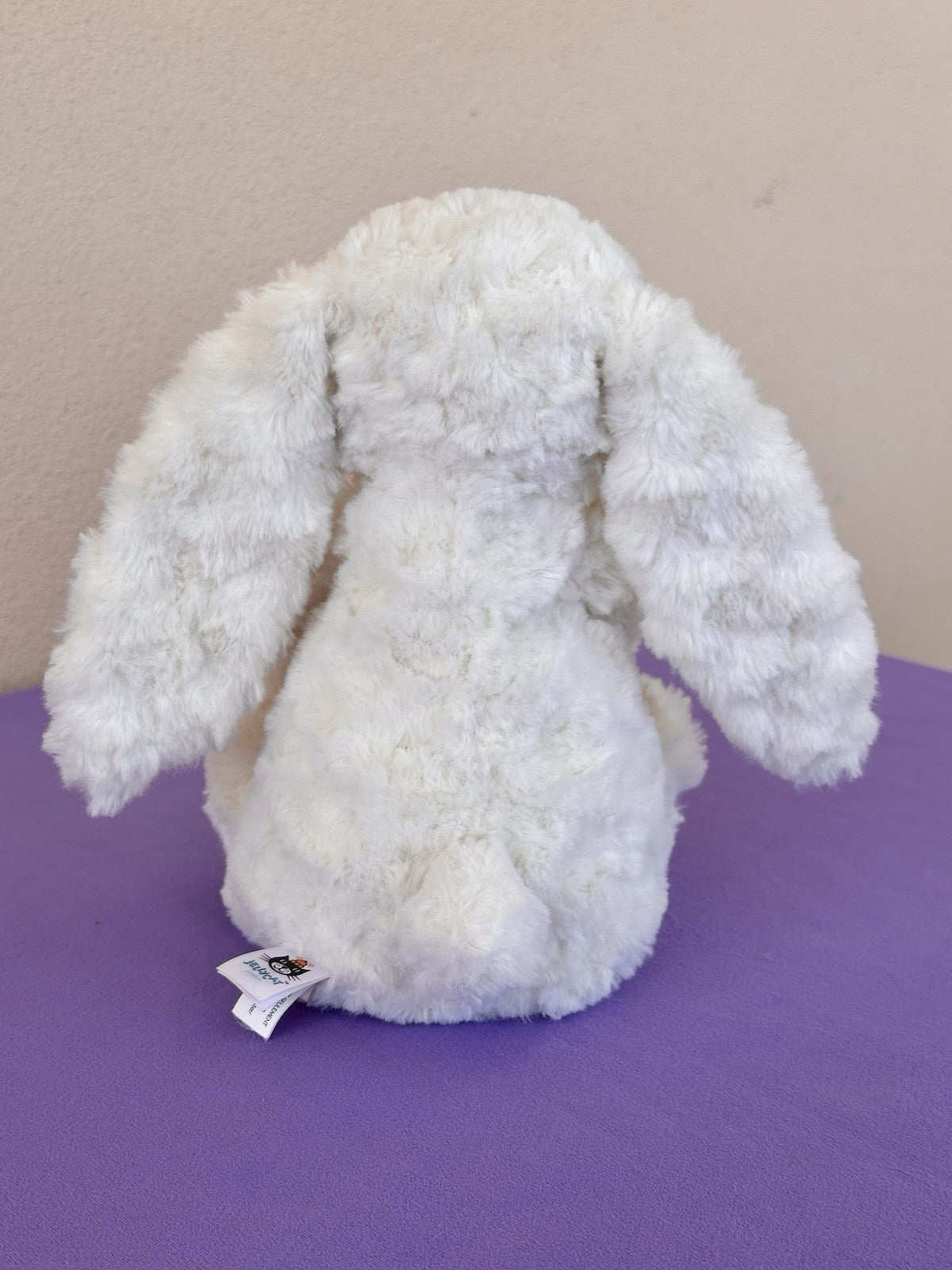 Jellycat SE Bashful Maisie Bunny BAS3MA Cream White Wavy Soft Rabbit HTF Retired