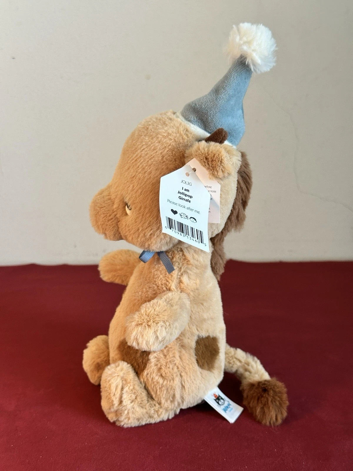 NUOVO Jellycat Jollipop Giraffa Nuovo con etichette Celebrazione Festa Cappello Giraffa Ritirato Raro