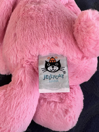 Jellycat Medium Bashful Sorbet Bunny BNWOT Rare Retired Candy Pink Rabbit Plush