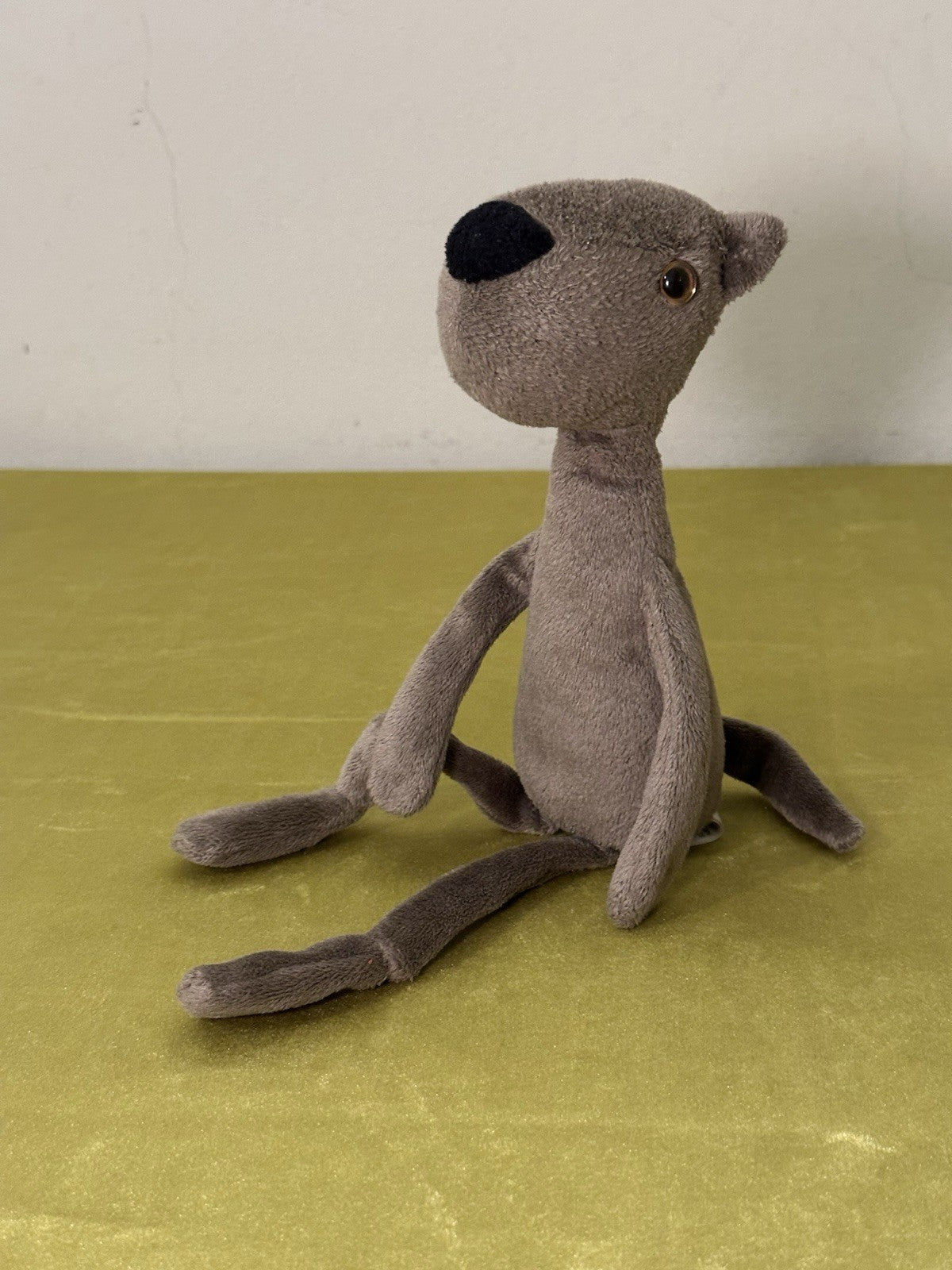Peluche Jellycat Rumplekin Mutt marrone grigio cane raro cucciolo in pensione cm.30-