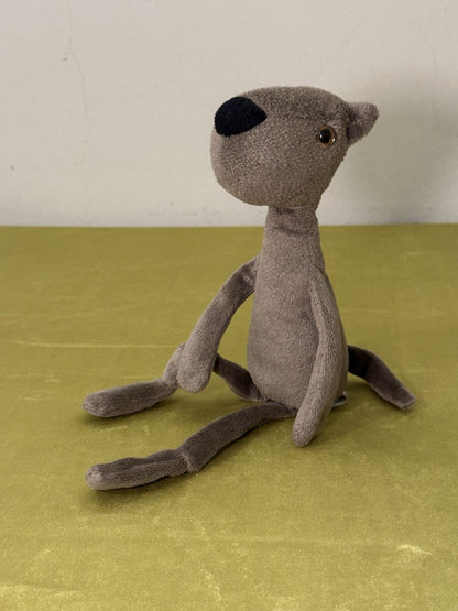 Peluche Jellycat Rumplekin Mutt marrone grigio cane raro cucciolo in pensione cm.30-
