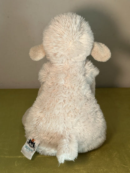 Peluche Jellycat lana pecora agnello panna morbida medio raro e ritirato-