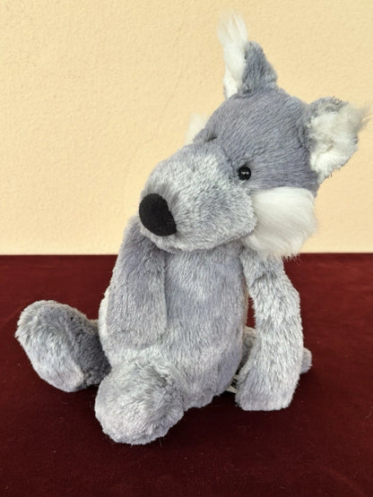 Peluche Jellycat Medium Bashful Woodland Willow Wolf nuovo senza etichette grigio marmo ritirato 2016