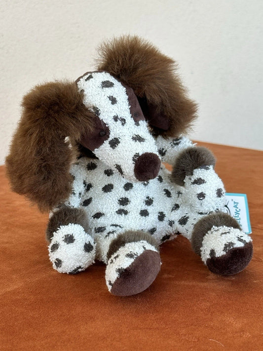 NUOVO Jellycat Riff Ruff Dog Nuovo con etichette Raro Vintage Springer Spaniel Morbido Giocattolo Ritirato