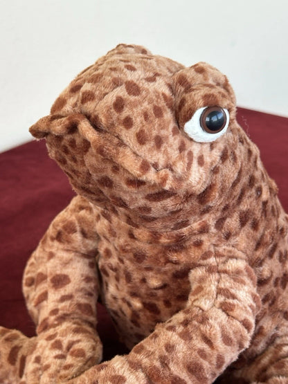 Jellycat Toby Toad BNWOT Medium Brown Soft Toy Beanie 12in Retired Rare Plush