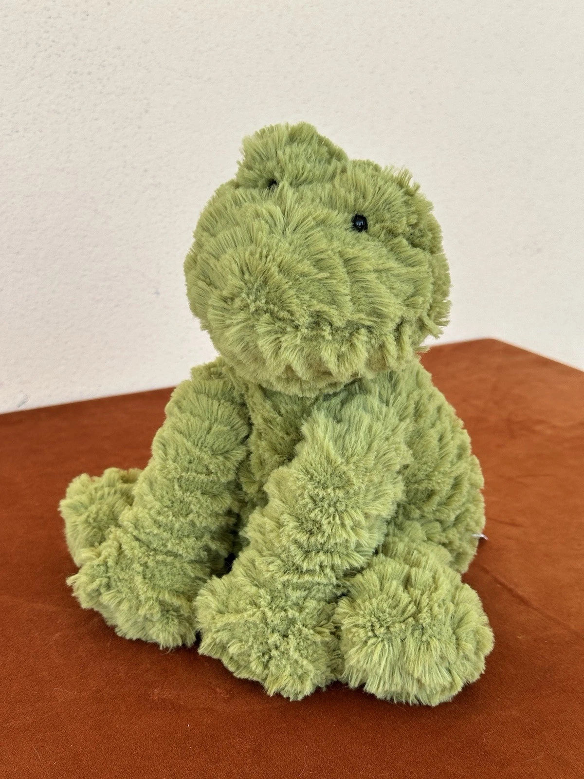 Peluche Jellycat Medium Fuddlewuddle Frog raro giocattolo morbido anfibio verde in pensione