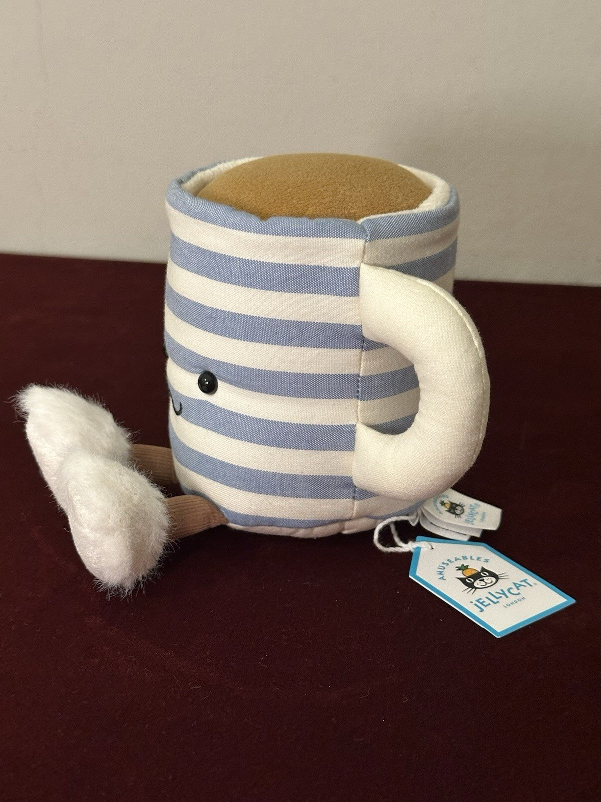 NUOVA tazza di tè Jellycat Amuseables Rosie Lea nuova con etichette tazza cibo e bevande giocattolo esclusivo-
