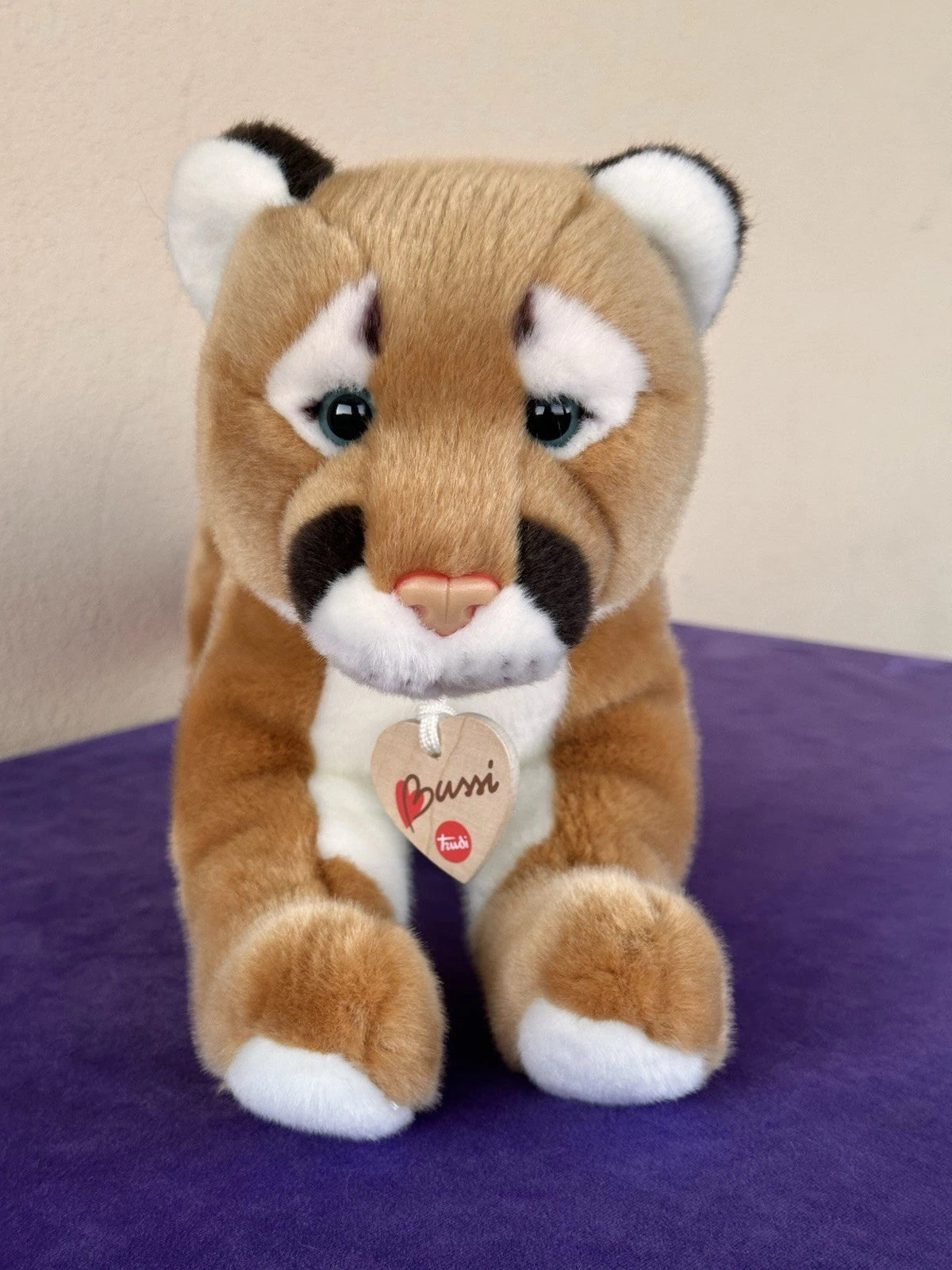 Trudi Bussi Puma Plush Wild Big Cat Cougar Rare Retired Mountain Lion Soft Toy