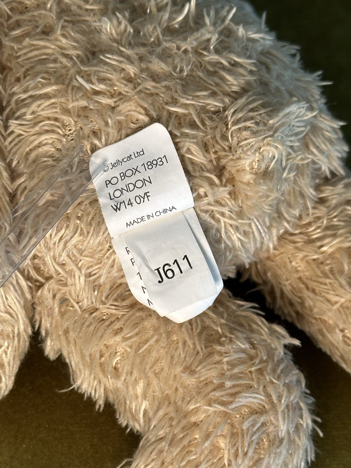 Jellycat Bunglie Honey Bears coppia orsacchiotto beige ritirato raro medio e tot-