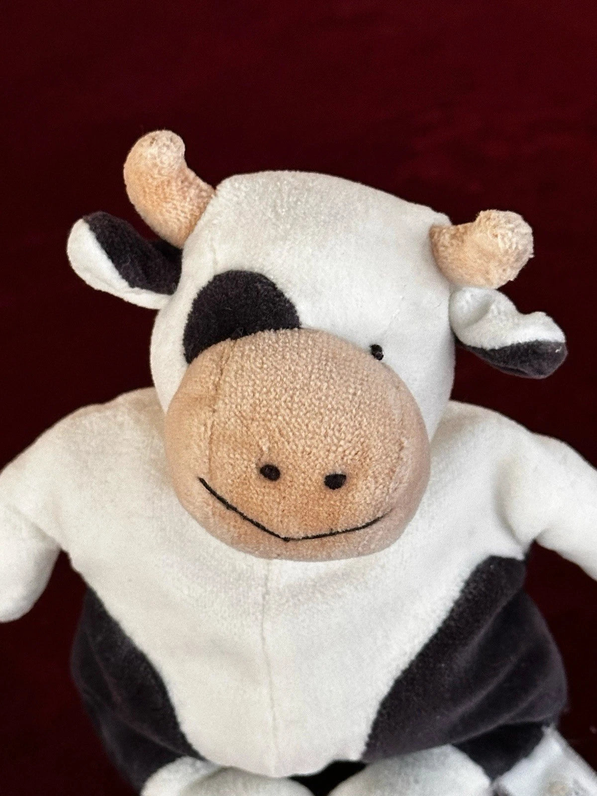 Jellycat Comfie Cow - Small Velour Beanie Cow - Tiny Cow 5” Retired 1999