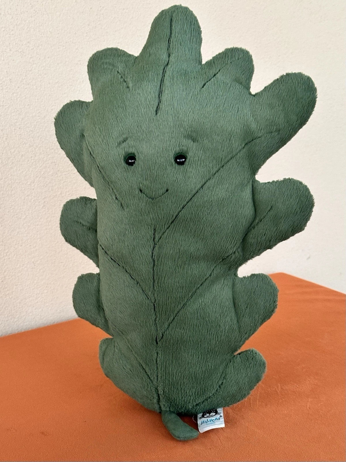 Jellycat Woodland Oak Leaf Large Green Leave Rare Retired Soft Toy Plush