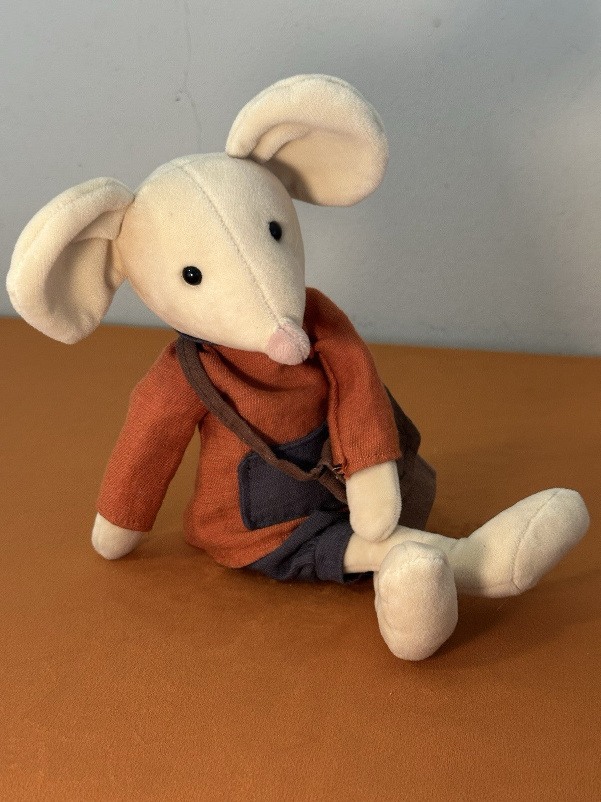 Jellycat Pedlar Mouse PED3M Ritirato Raro Topi Vestiti Giocattolo Morbido da Collezione-